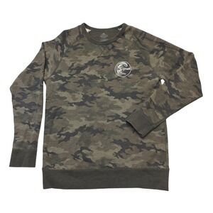 ONeill Mens Medium Camouflage Print Crew Neck Long Sleeve Pullover Sweatshirt